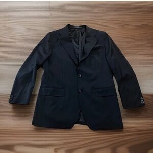 Suitsupply Black Havana Flap Pure Wool Blazer S110 Vitale Barberis Canonico 54